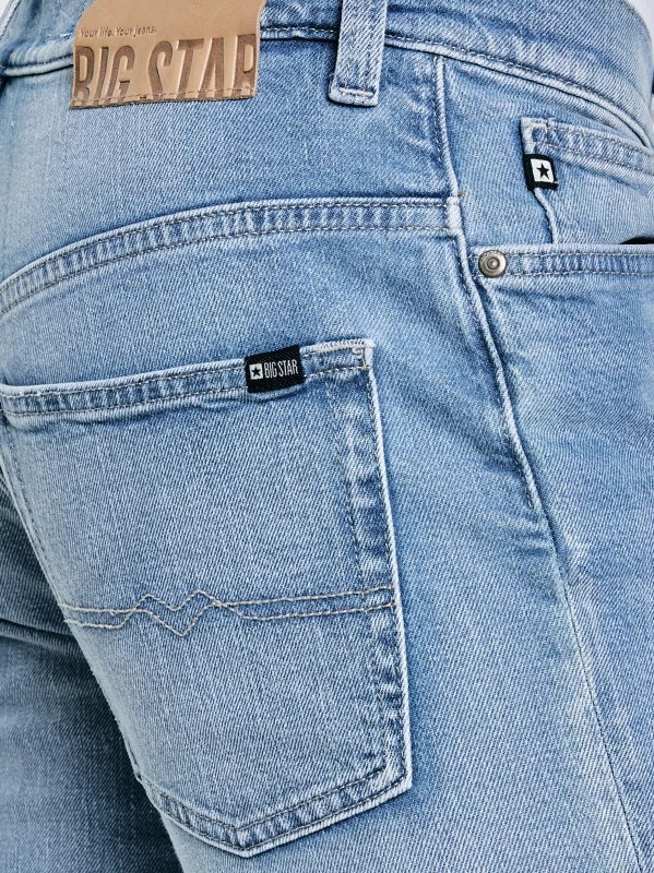 Jeansy męskie dopasowane niebieskie Martin 213