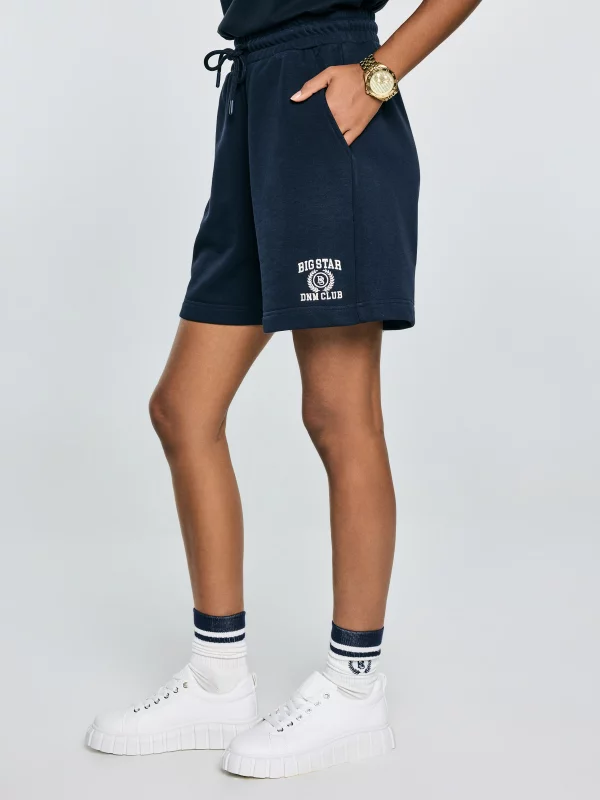 Szorty damskie dresowe granatowe Miraya 403