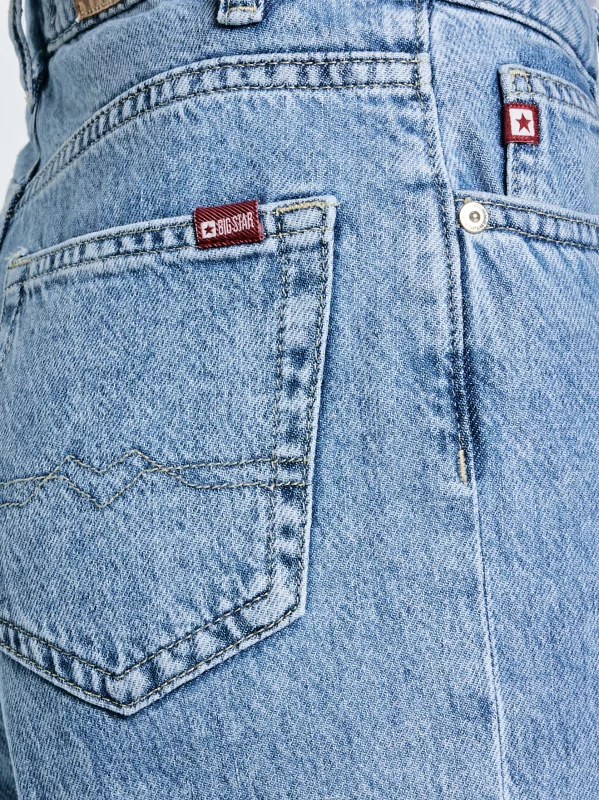 Jeansy dziewczęce z szeroką nogawką niebieskie Natalie 194