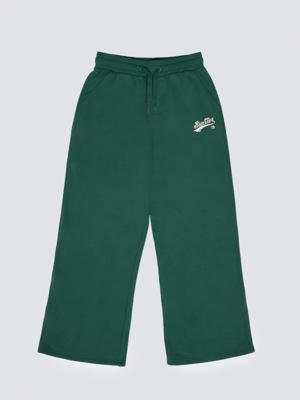 Spodnie dziewczęce dresowe wide zielone Rubiliapw 304