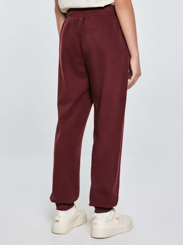 Spodnie dziewczęce dresowe bordowe Rubiliap 604