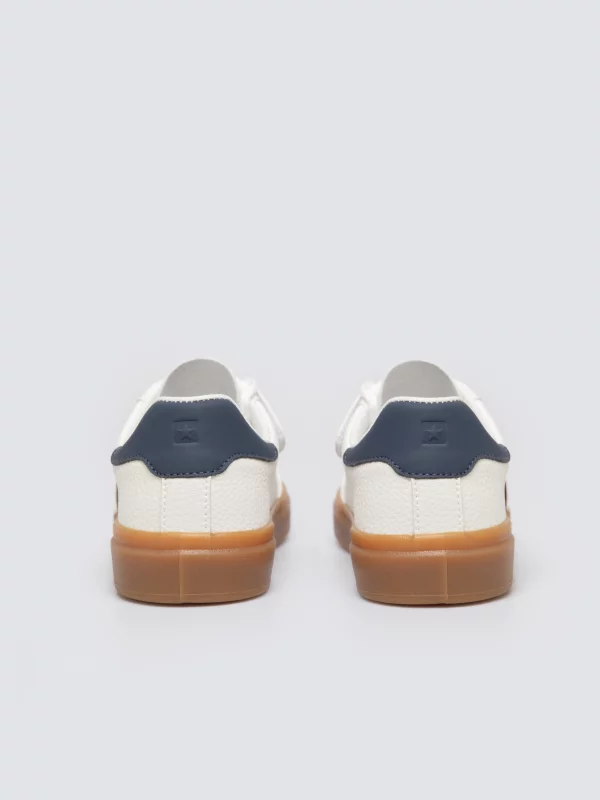 Sneakersy dziecięce ze skóry ekologicznej białe SS374024 101