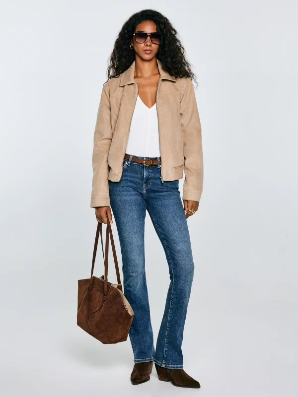 Jeansy damskie granatowe Adela Bootcut 536