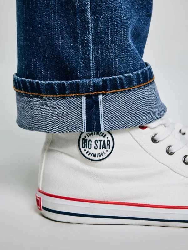 Jeansy męskie z prostą nogawką niebieskie Colt 480