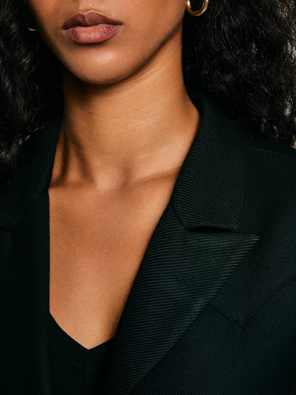 Marynarka damska z dodatkiem wełny czarna Emisa 906