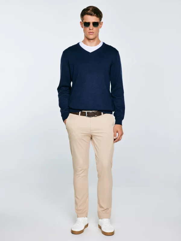 Sweter męski granatowy Vason 403