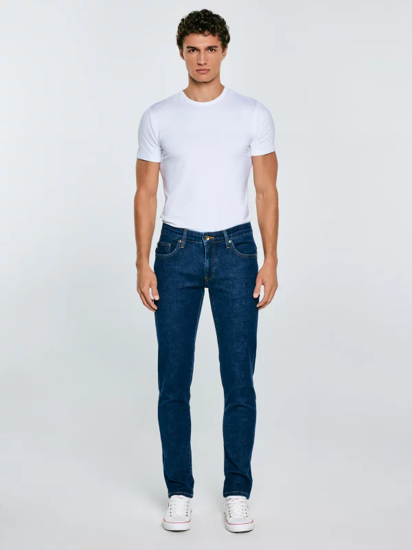 Jeansy męskie skinny granatowe Jeffray 663