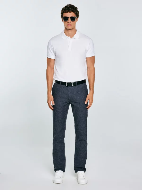 Spodnie męskie chinosy niebieskie Marcos 402