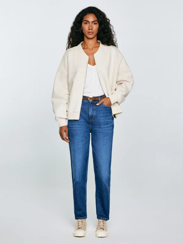 Trampki damskie wysokie beżowe OO274006 801