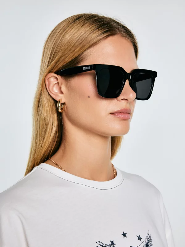 Okulary przeciwsłoneczne damskie czarne Mili 906