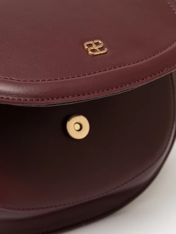 Torebka damska do ręki z dodatkowym paskiem bordowa Francisa 604