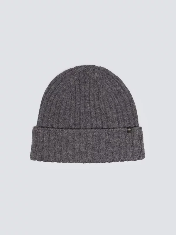 Czapka męska zimowa z dodatkiem wełny szara Haman 902