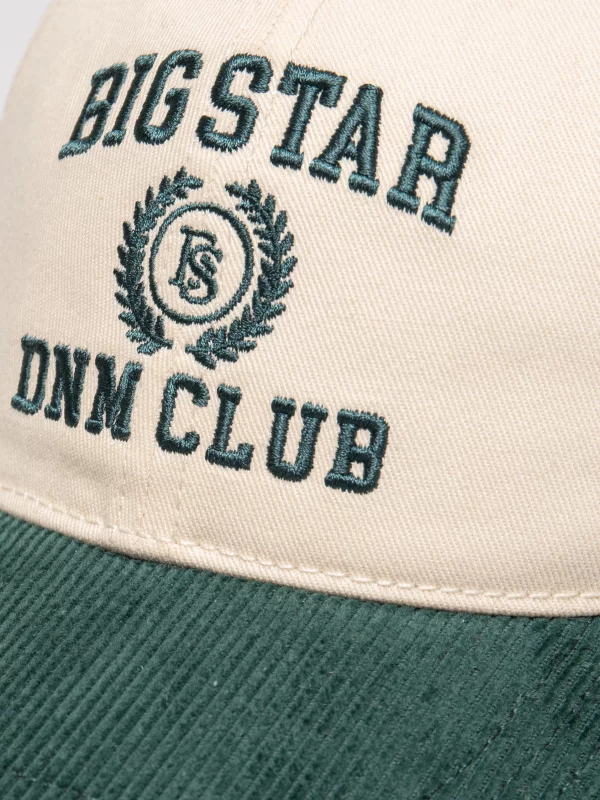 Czapka damska z daszkiem z haftem kremowa Adrienne 103