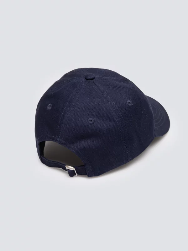 Czapka damska z daszkiem z haftem granatowa Bellia 403