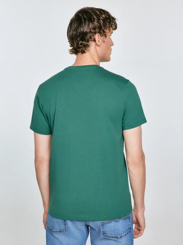 Koszulka męska z kieszonką zielona Carbon 304