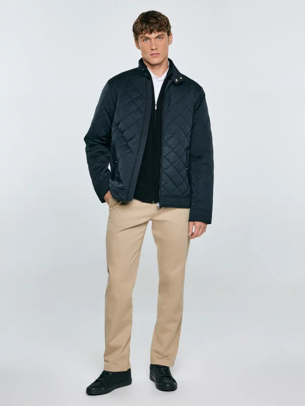 Kurtka męska ze stójką pikowana czarna Edmont 906