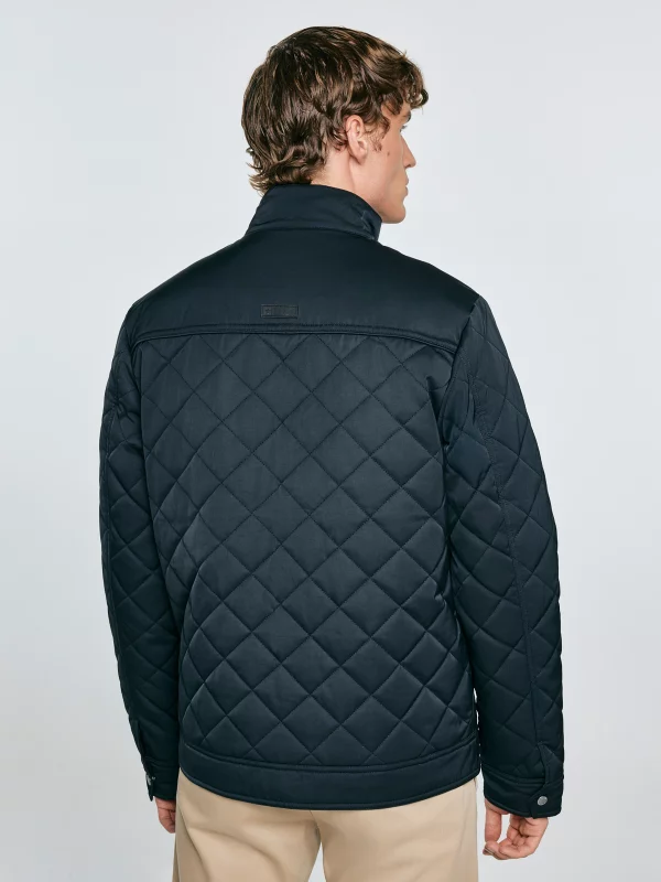 Kurtka męska ze stójką pikowana czarna Edmont 906