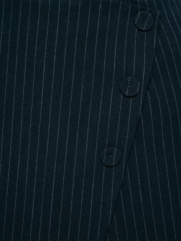 Spódnico-szorty damskie w prążek granatowe Elvi 403