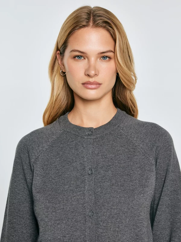 Kardigan damski bawełniany szary Karina 902