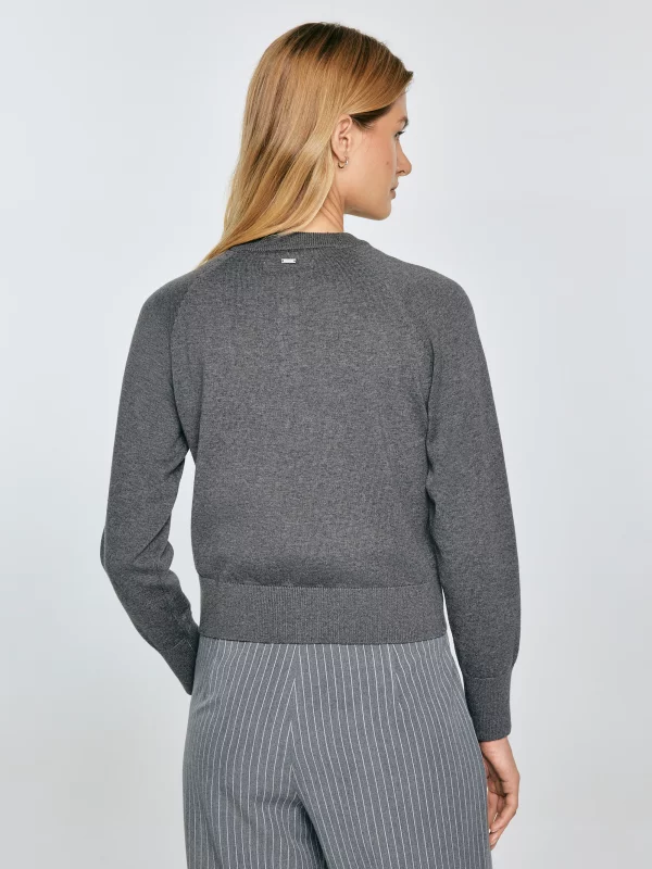 Kardigan damski bawełniany szary Karina 902