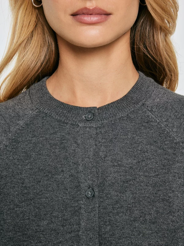 Kardigan damski bawełniany szary Karina 902