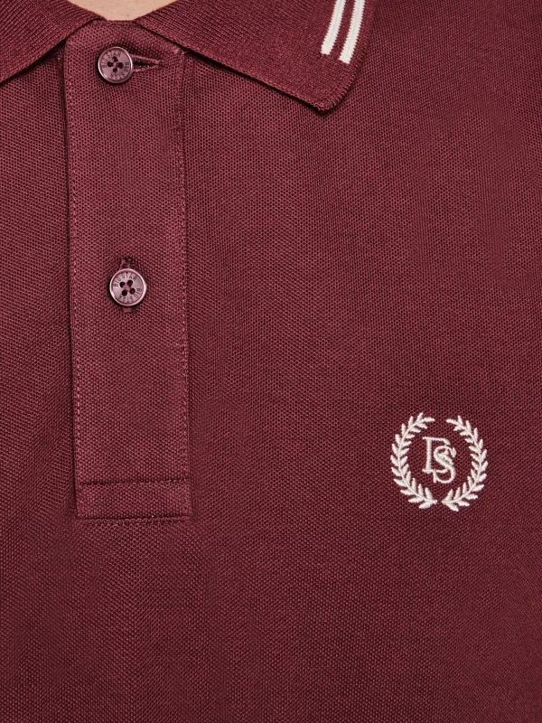 Koszulka męska polo bordowa Poller 604
