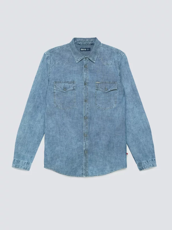 Koszula męska niebieska Retinez 401