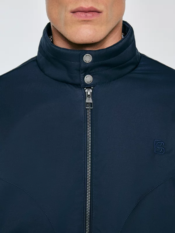 Kurtka męska typu harrington ocieplana granatowa Kye 403