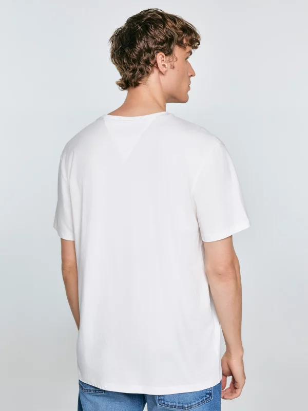 Koszulka męska oversize z nadrukiem biała Misser 100