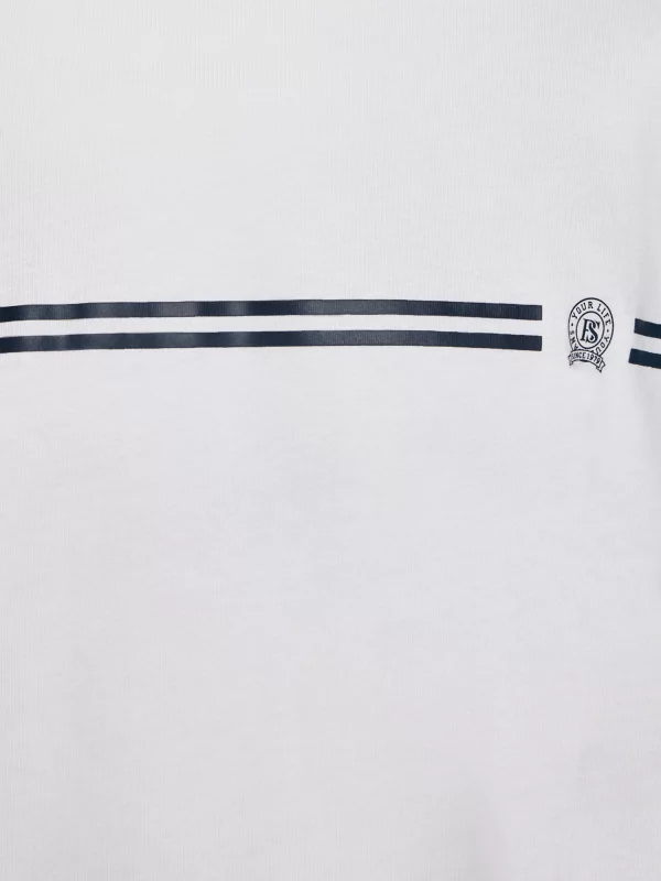 Koszulka męska oversize z nadrukiem biała Misser 100