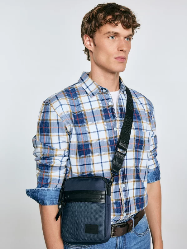 Torba męska typu crossbody granatowa Wotino 403