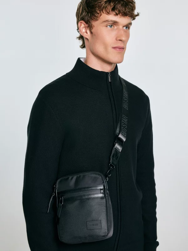 Torba męska typu crossbody czarna Wotino 906