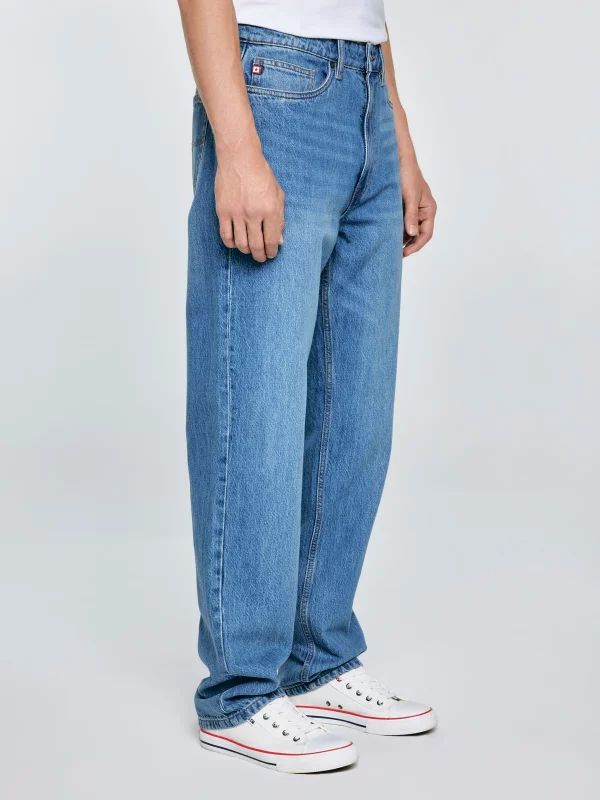 Jeansy męskie loose niebieskie Zack 324