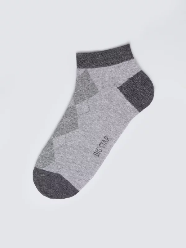 Stopki męskie w romby szare Edger 902