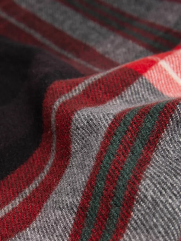 Szal w kratę czerwony Remi 603