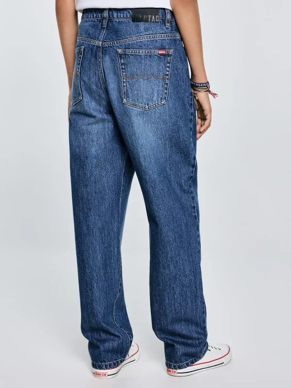 Jeansy chłopięce loose granatowe Zacky 586