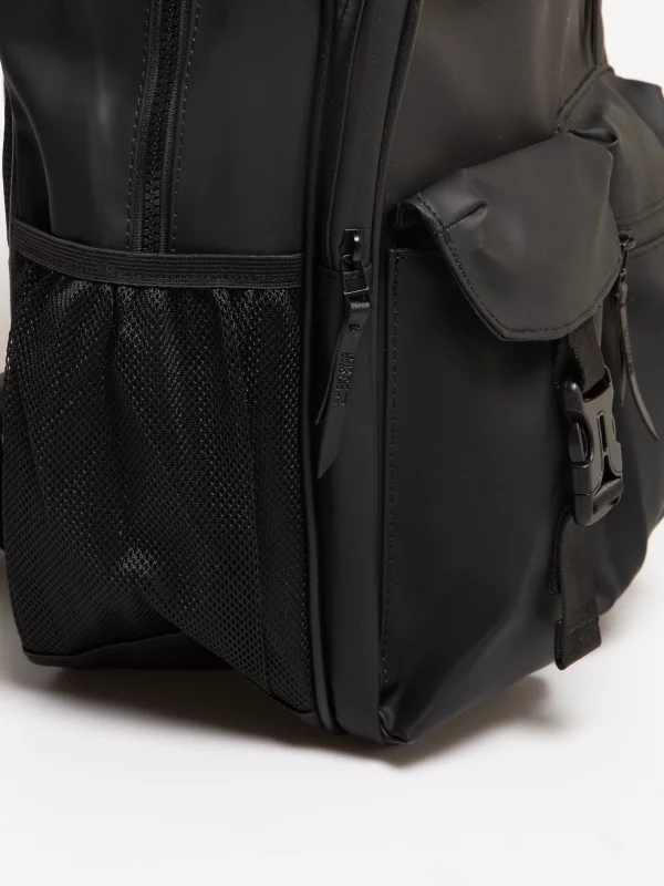 Plecak z ozdobnymi kieszonkami czarny Simone 906