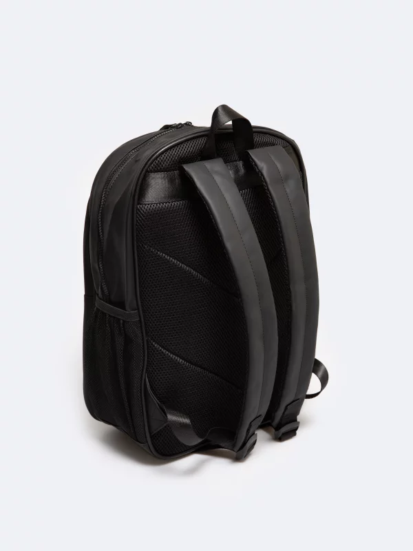 Plecak z ozdobnymi kieszonkami czarny Simone 906