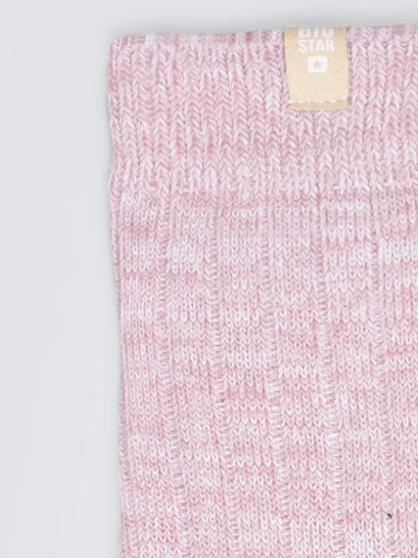 Skarpety damskie w prążek różowe Doti 600