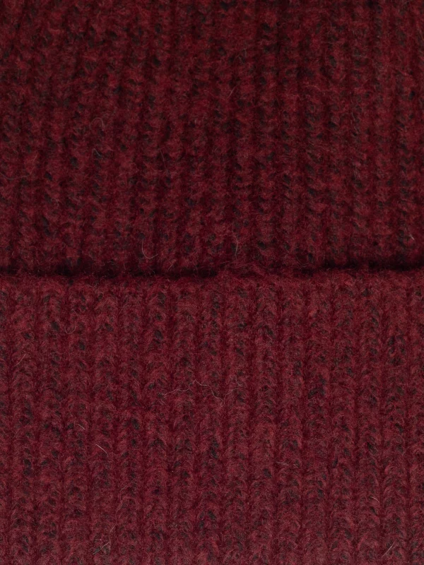 Czapka damska z dodatkiem wełny bordowa Desire 604