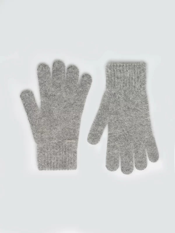 Rękawiczki damskie dzianinowe szare Heryniasa 902