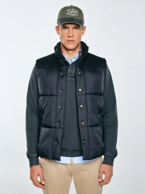 Kamizelka męska pikowana czarna Agrib 906