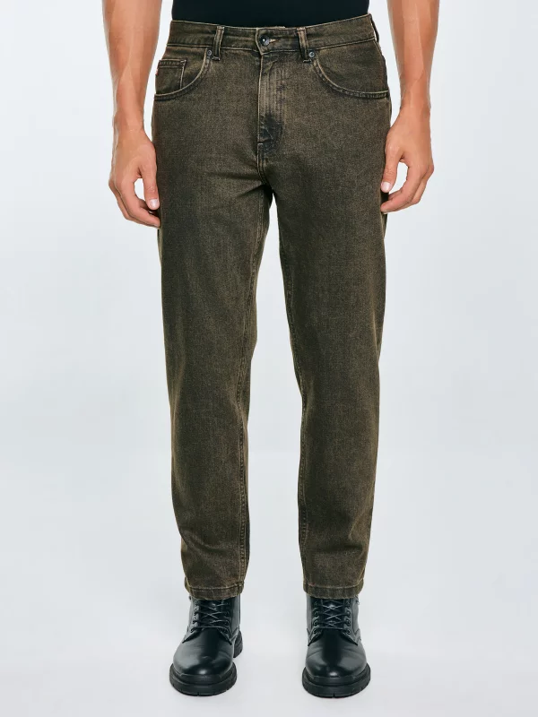 Jeansy męskie z kolekcji Authentic brązowe Ates 888