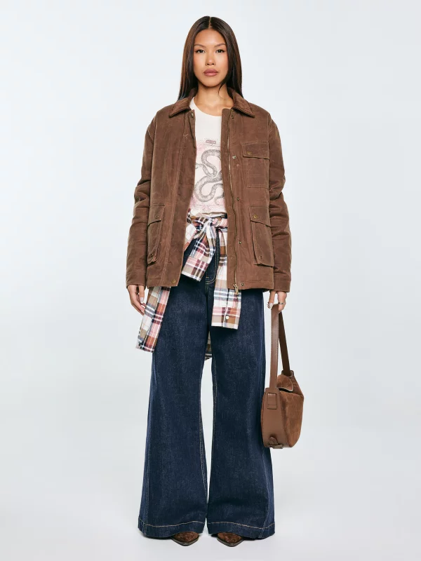 Koszulka damska z nadrukiem kremowa Rellsa 103