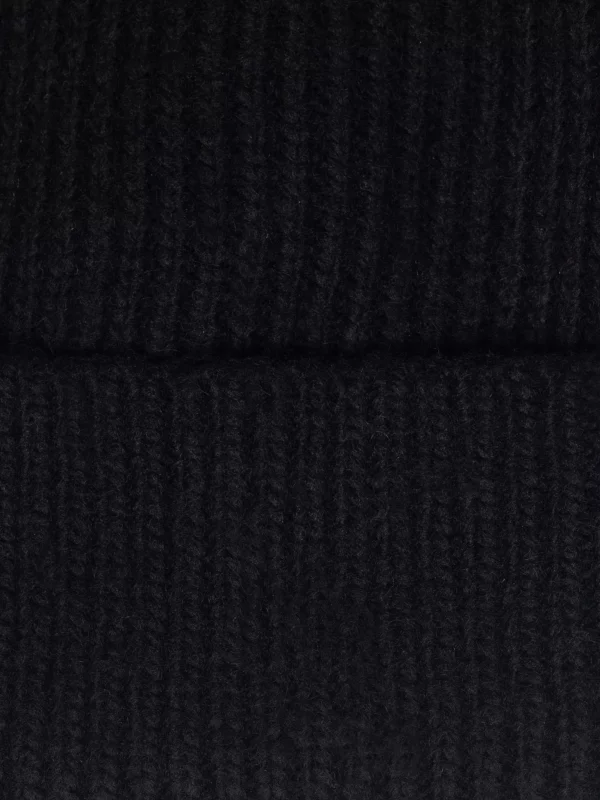 Czapka damska z dodatkiem wełny czarna Desire 906