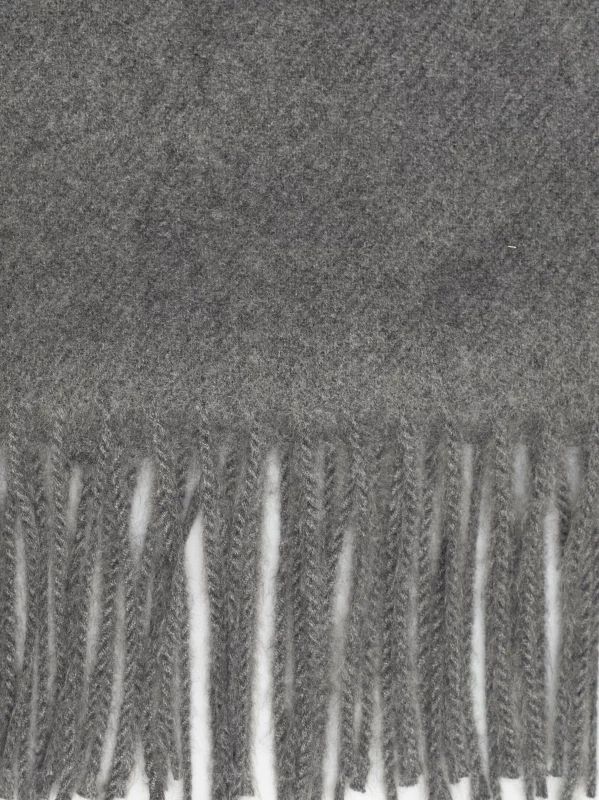 Szal damski z frędzlami szary Herynias 902