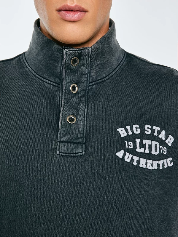 Bluza męska ze stójką ciemnoszara Julian 906