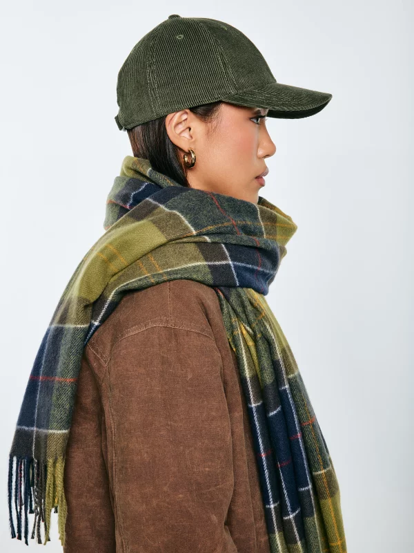 Czapka z daszkiem sztruksowa khaki Cordi 301