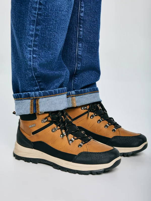 Buty męskie trekkingowe brązowe SS174047 802