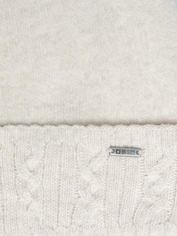 Czapka damska zimowa z pomponem perłowa Stanilo 103